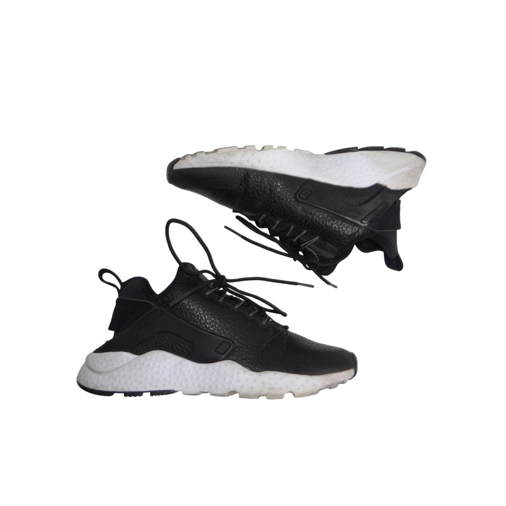 Nike Air Huarache Run Ultra Mens Black White Leather Running Shoes 819685-001